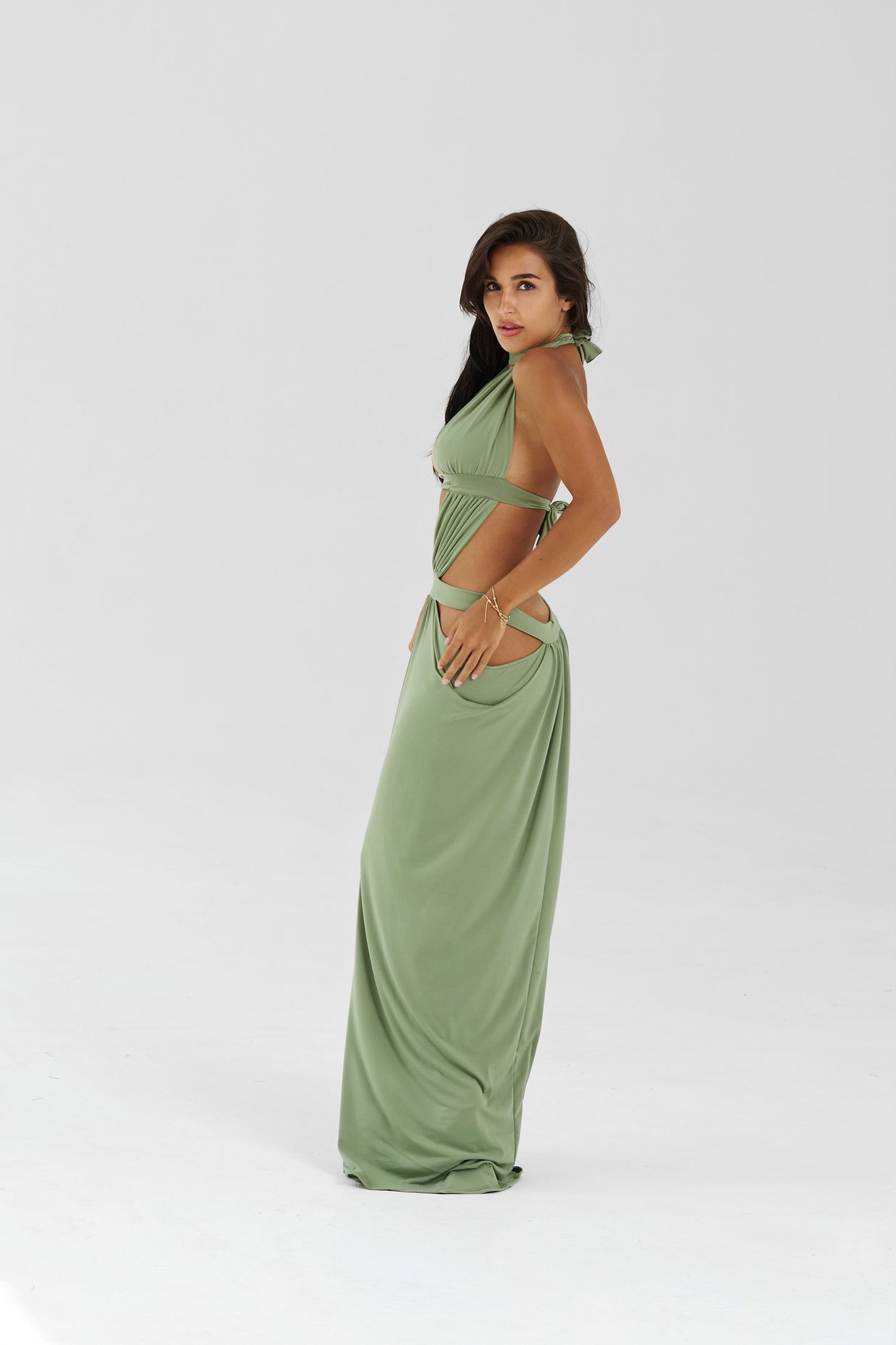 HALTER MAXI DRESS