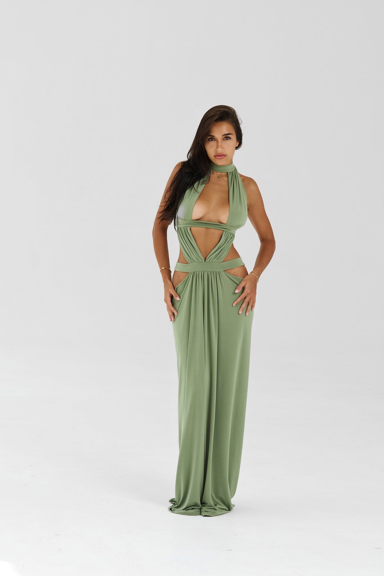 HALTER MAXI DRESS