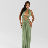 HALTER MAXI DRESS